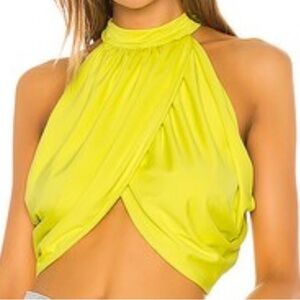 Superdown Emani wrap crop top